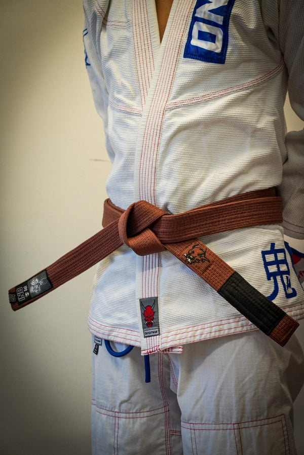 Oni "B-Evil" Premium Brown Belt