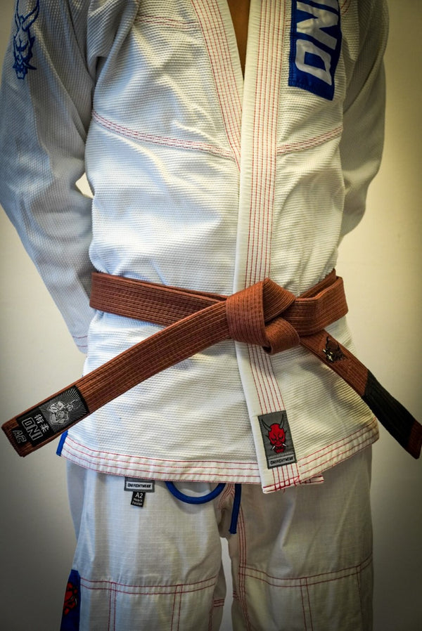 Oni "B-Evil" Premium Brown Belt