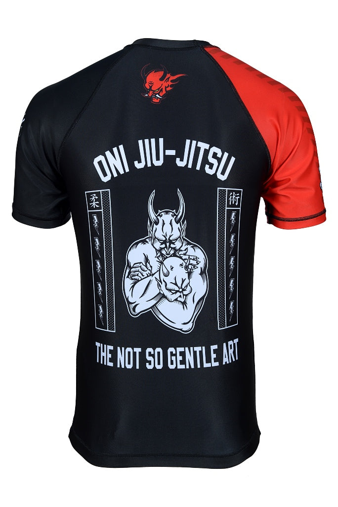 Oni "B-Evil" Black Ranked Short Sleeve Rash Guard